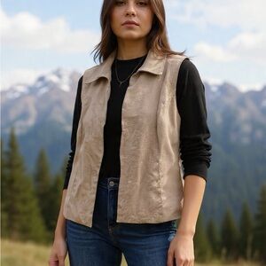 Coldwater Creek Beige Vest